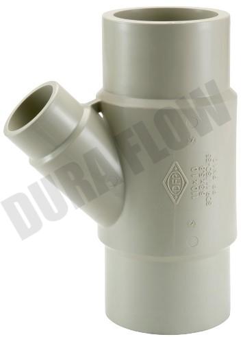 PP REDUCED 45D Y-TEE for Butt Welding(Fabricated)